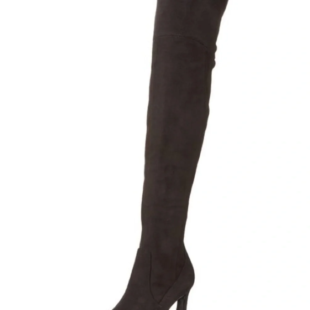 Nine West  Women's Black Sizzle2 Over-the-knee Boot in faux suede size 5.5M NEW